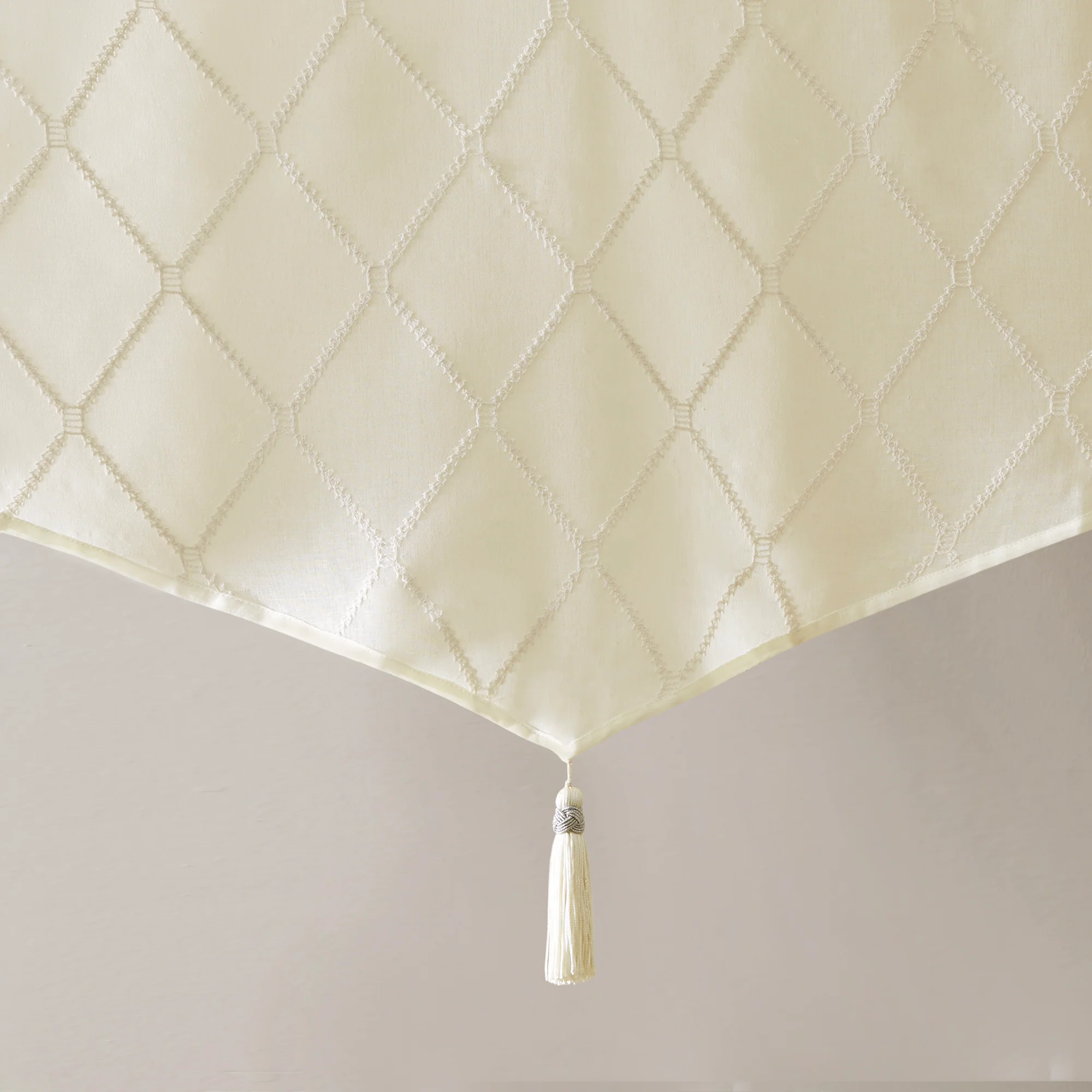 Irina Diamond Sheer Embroidered Waterfall Valance - Image 26