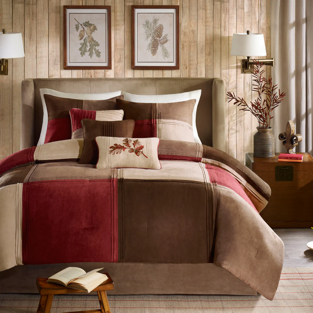 Jackson Blocks 7-Piece Microsuede Comforter Set - Image 2