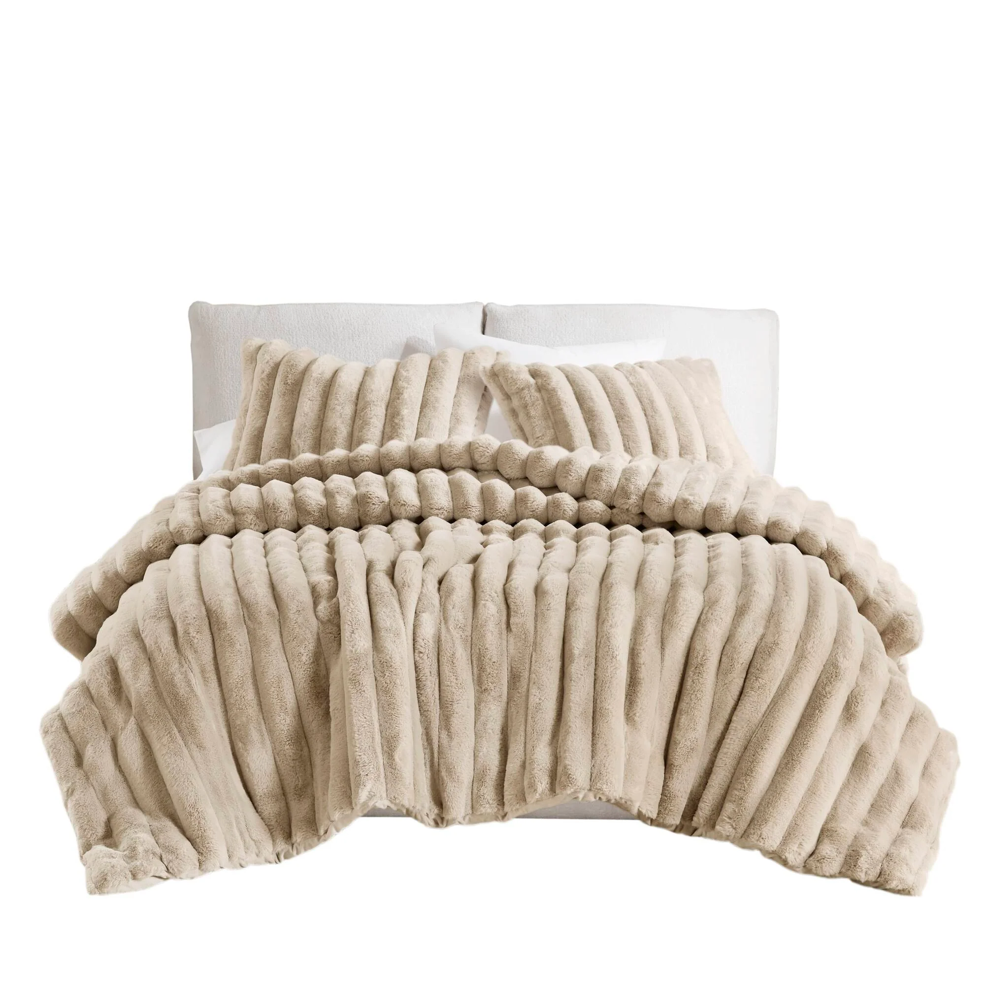 Jasmine Ultrasoft Faux Fur Ribbed Comforter Set - Image 21