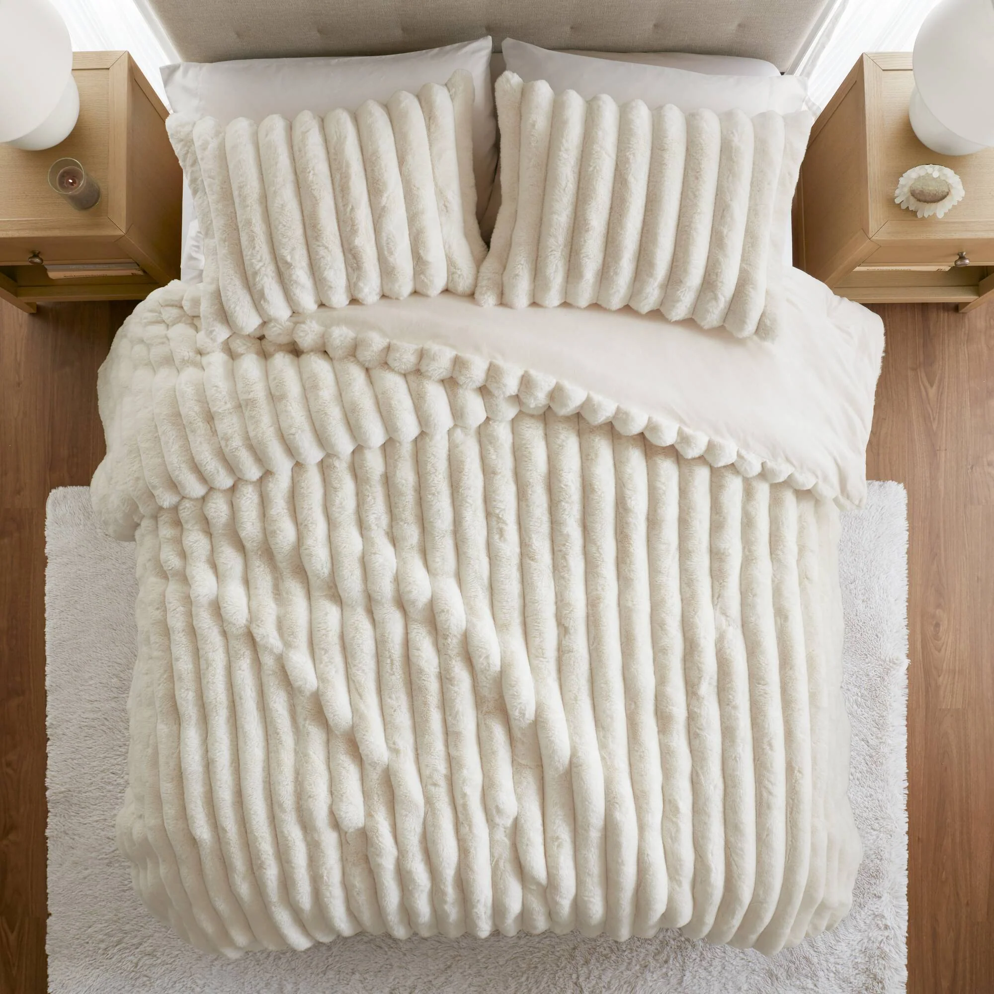 Jasmine Ultrasoft Faux Fur Ribbed Comforter Set - Image 32