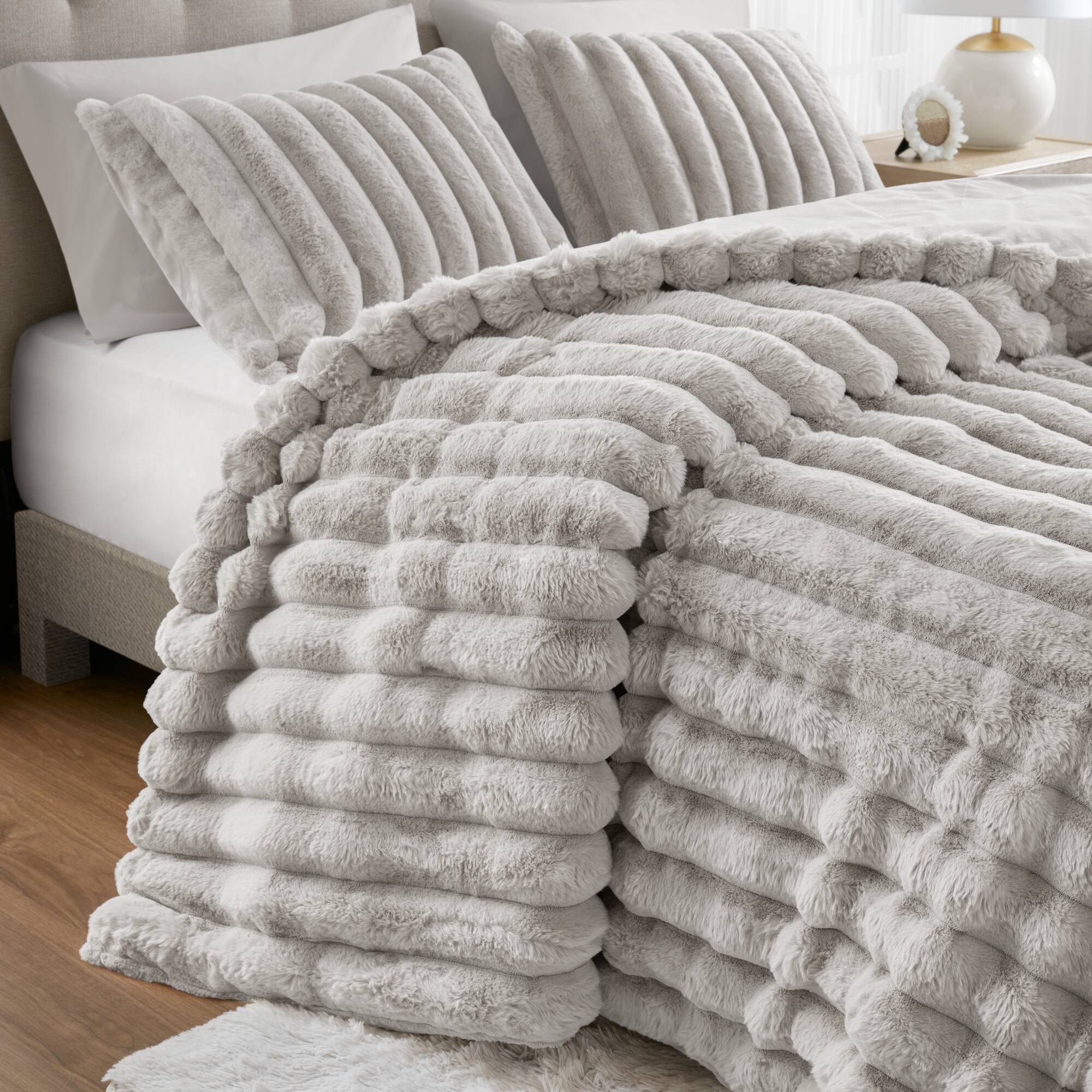 Jasmine Ultrasoft Faux Fur Ribbed Comforter Set - Image 48