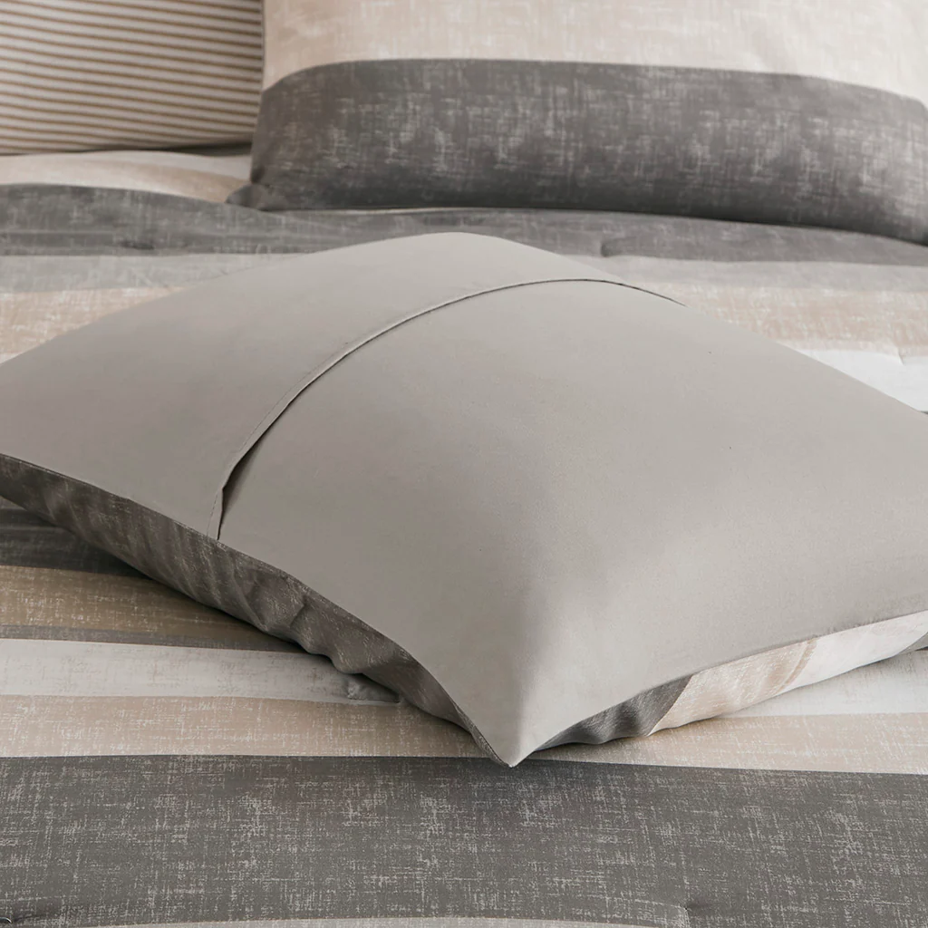 Jaxon Stripe Comforter Set with Bed Sheets - Image 46