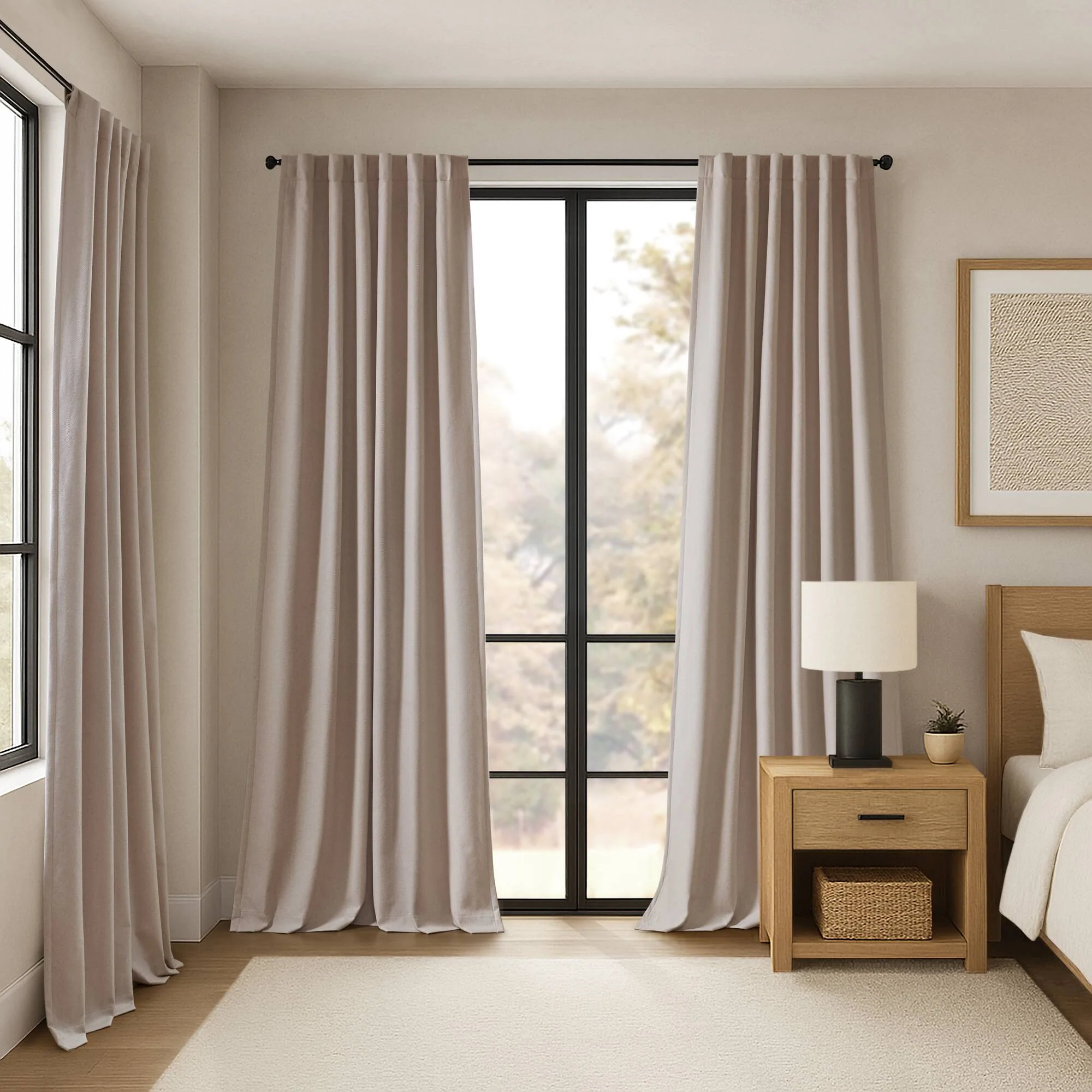 Karien Sound blocking/Total blackout curtain panel pair - Image 2
