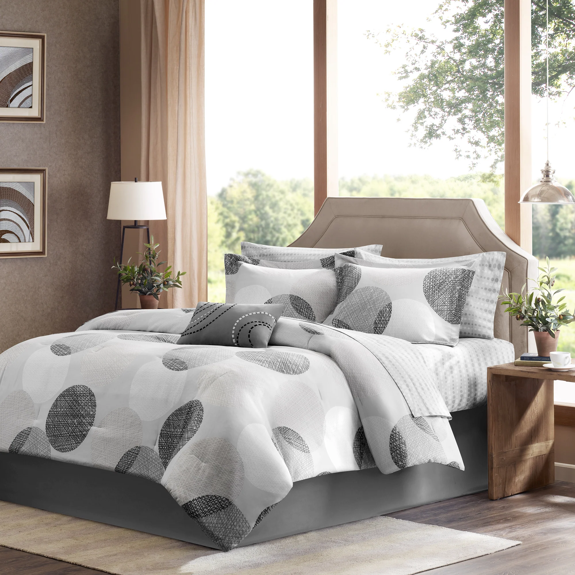 Knowles 9-Piece Comforter Set with Cotton Bed Sheets - Image 2