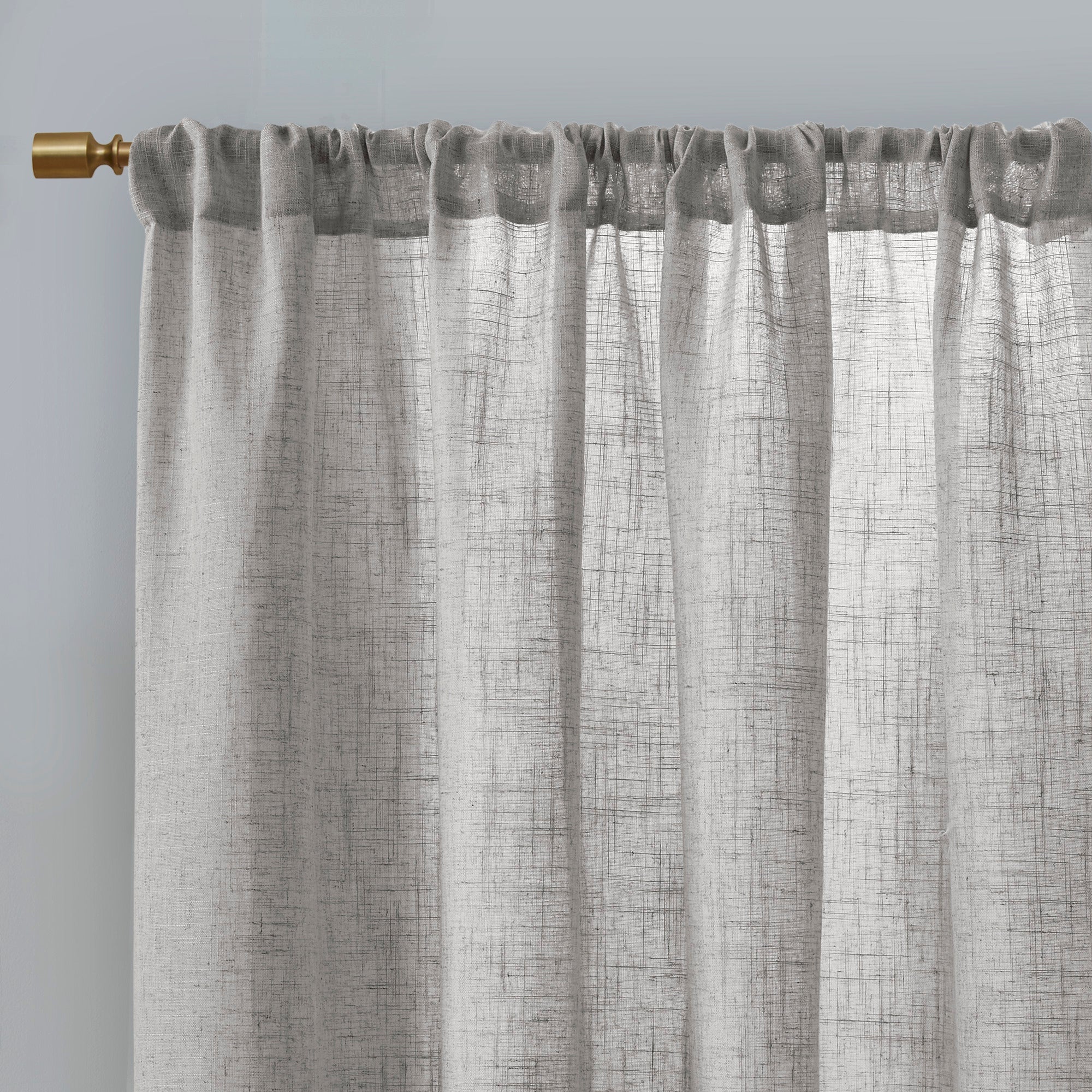 Kyler Linen Blend Light Filtering Curtain Panel Pair - Image 3