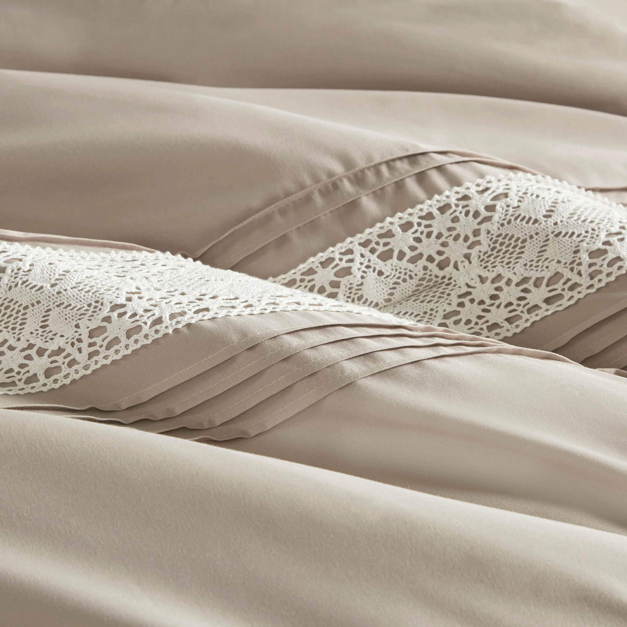 Lacey 7-Piece Lace Trim Comforter Set with Throw Pillows - Image 25