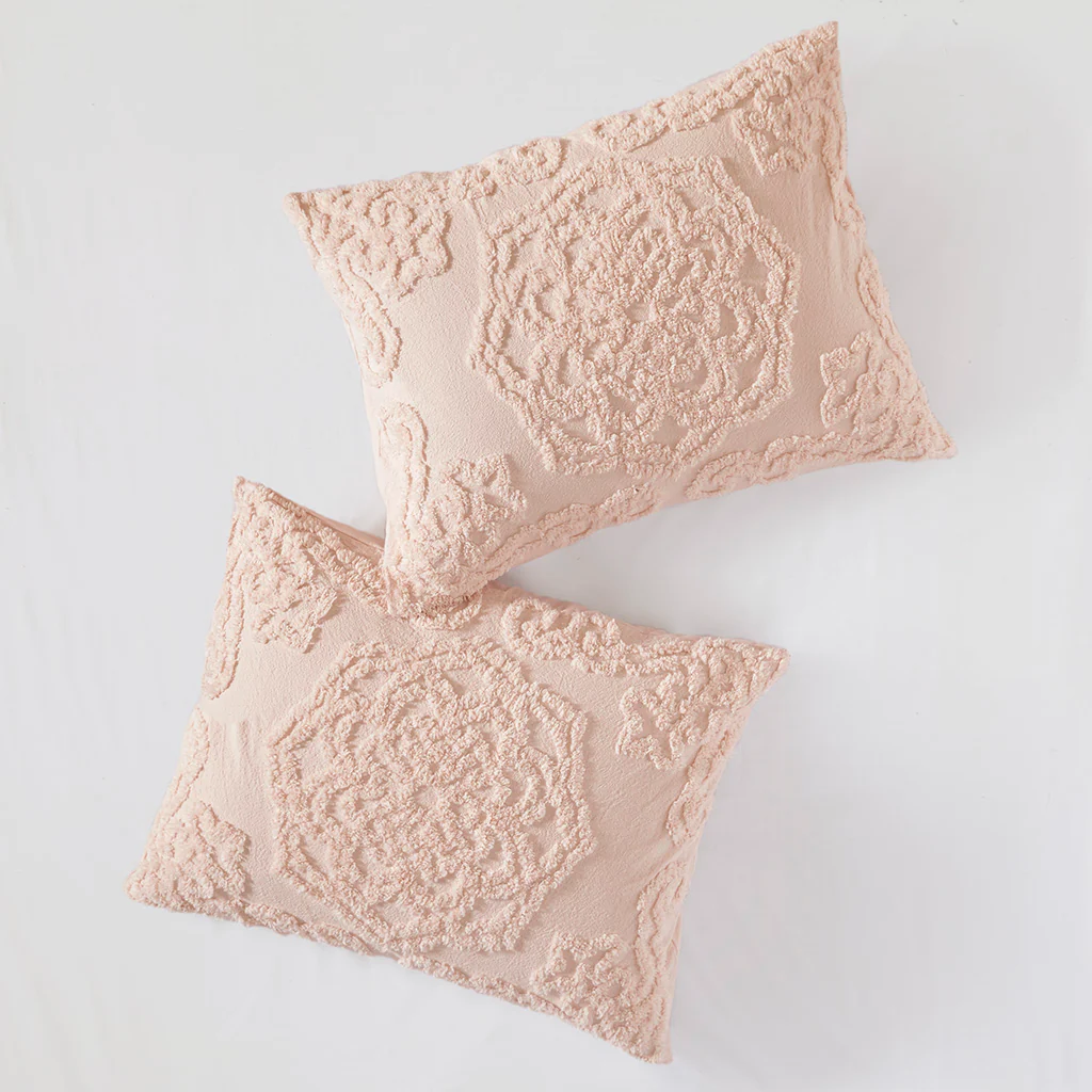 Laetitia 3-Piece Tufted Cotton Chenille Medallion Comforter Set - Image 19