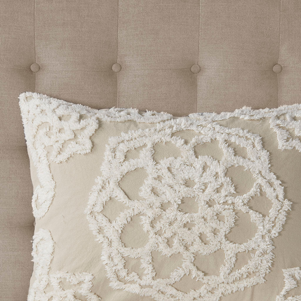 Laetitia 3-Piece Tufted Cotton Chenille Medallion Comforter Set - Image 21