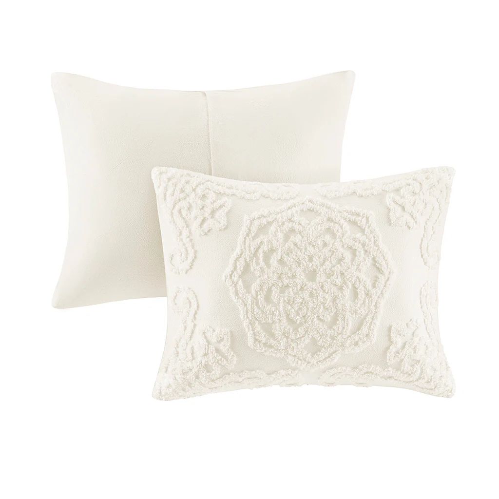 Laetitia 3-Piece Tufted Cotton Chenille Medallion Comforter Set - Image 22