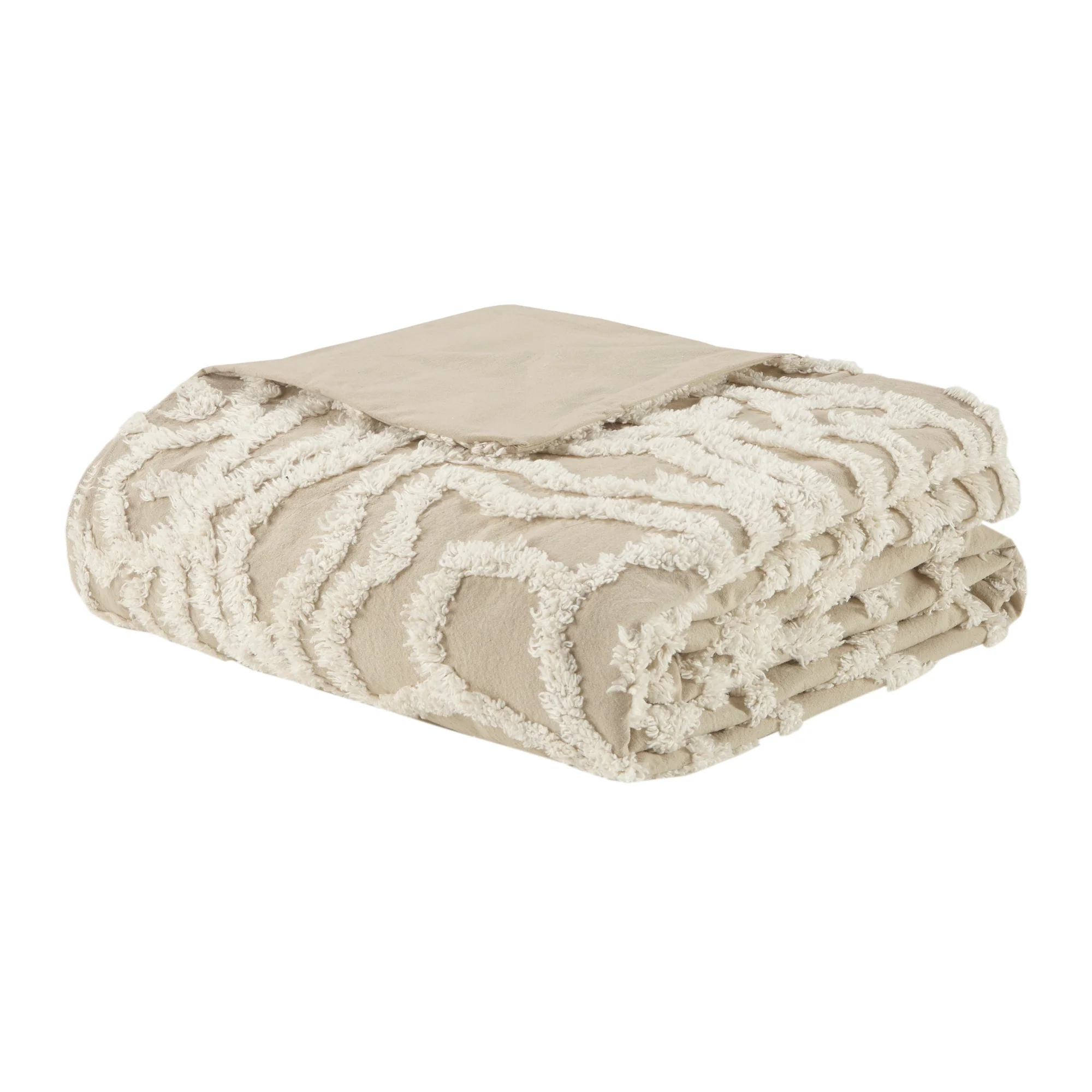 Laetitia 3-Piece Tufted Cotton Chenille Medallion Duvet Cover Set - Image 12