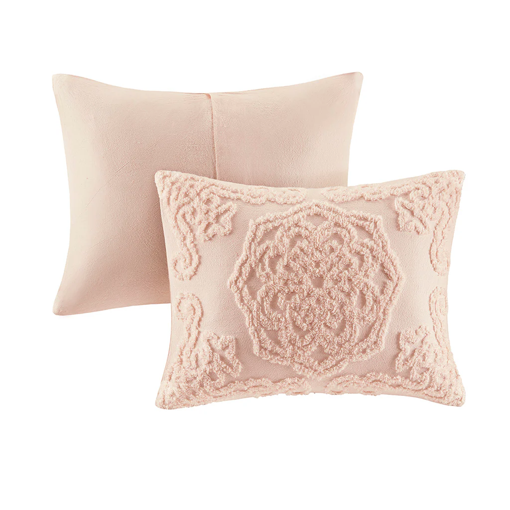 Laetitia 3-Piece Tufted Cotton Chenille Medallion Duvet Cover Set - Image 34