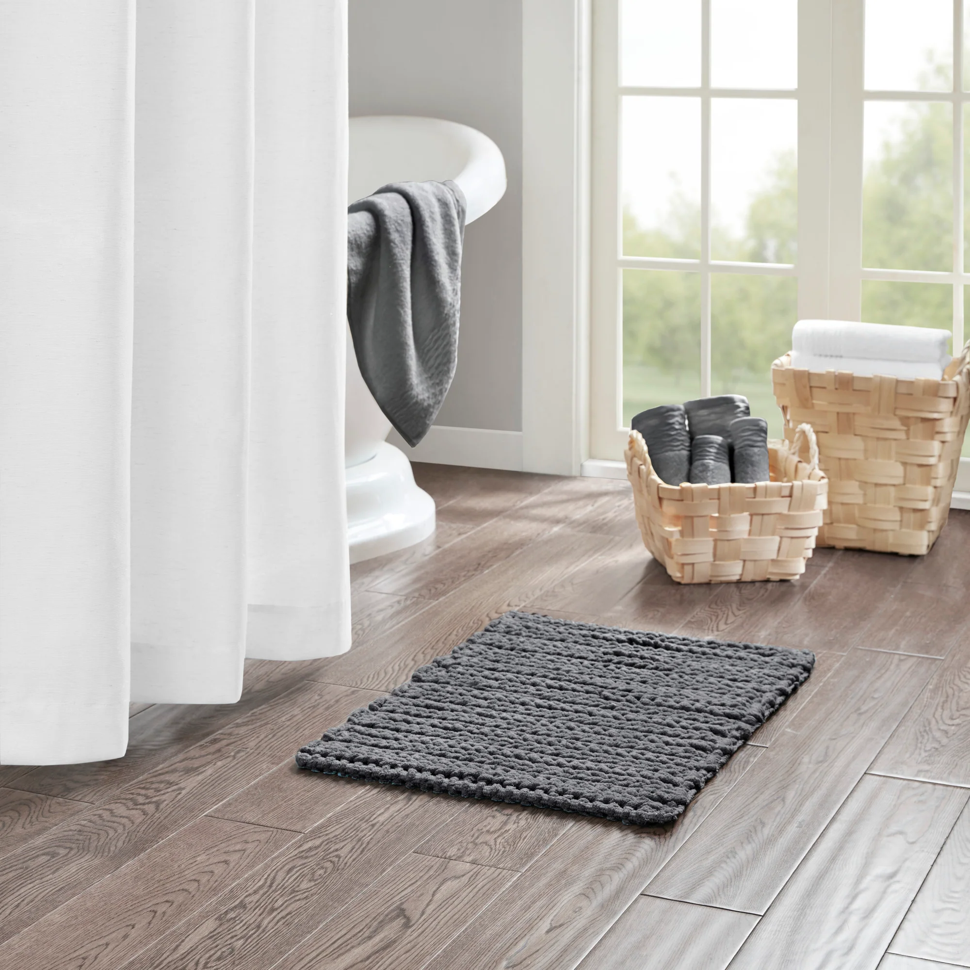 Lasso 100% Cotton Chenille Chain Stitch Rug - Image 10