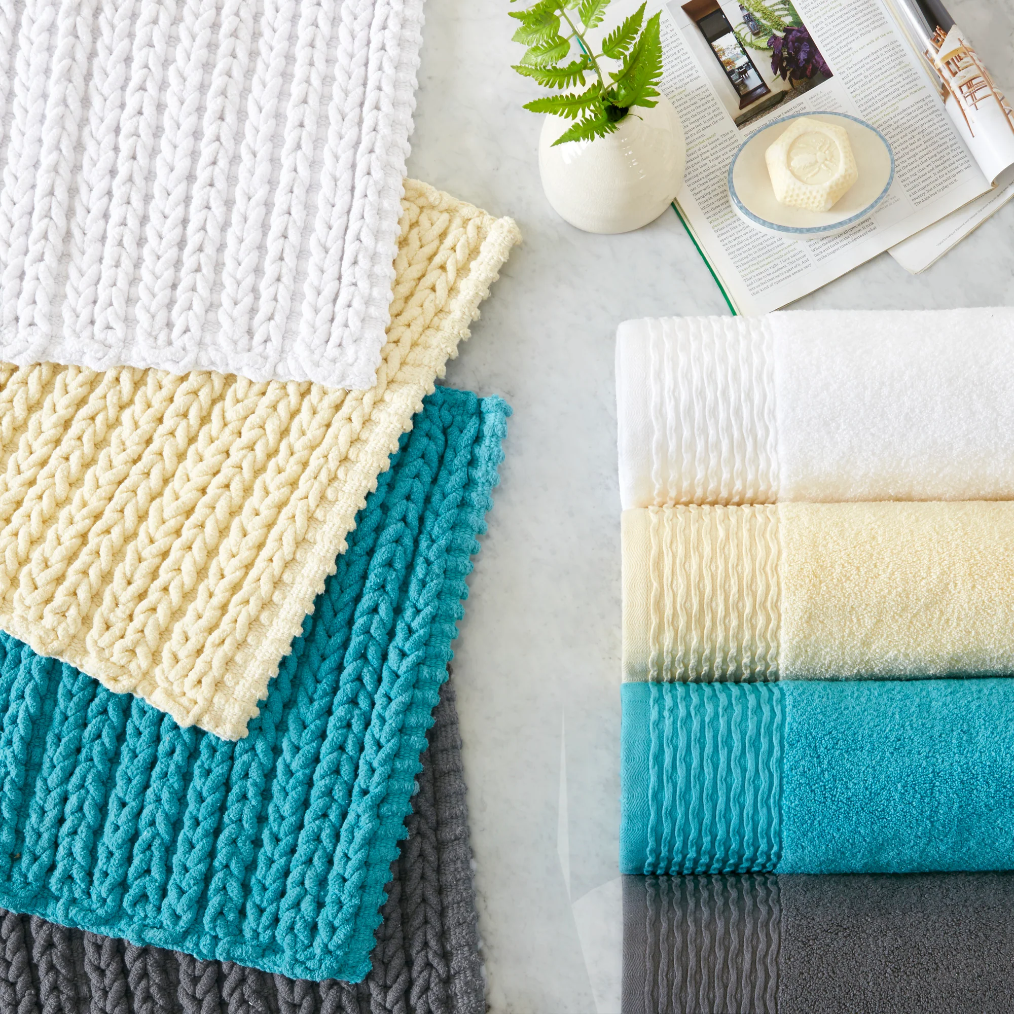 Lasso 100% Cotton Chenille Chain Stitch Rug - Image 20