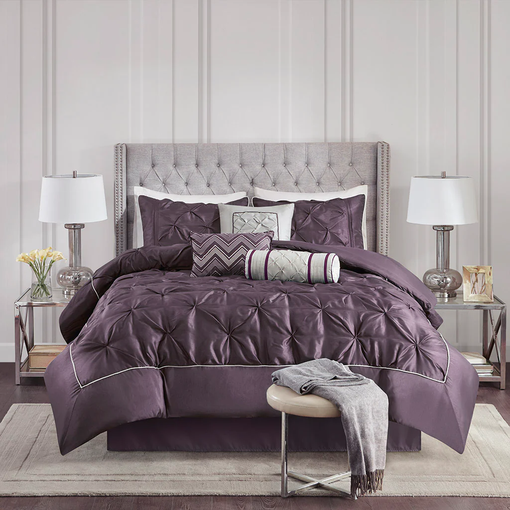 Laurel 7-Piece Tufted Comforter Set - Image 26