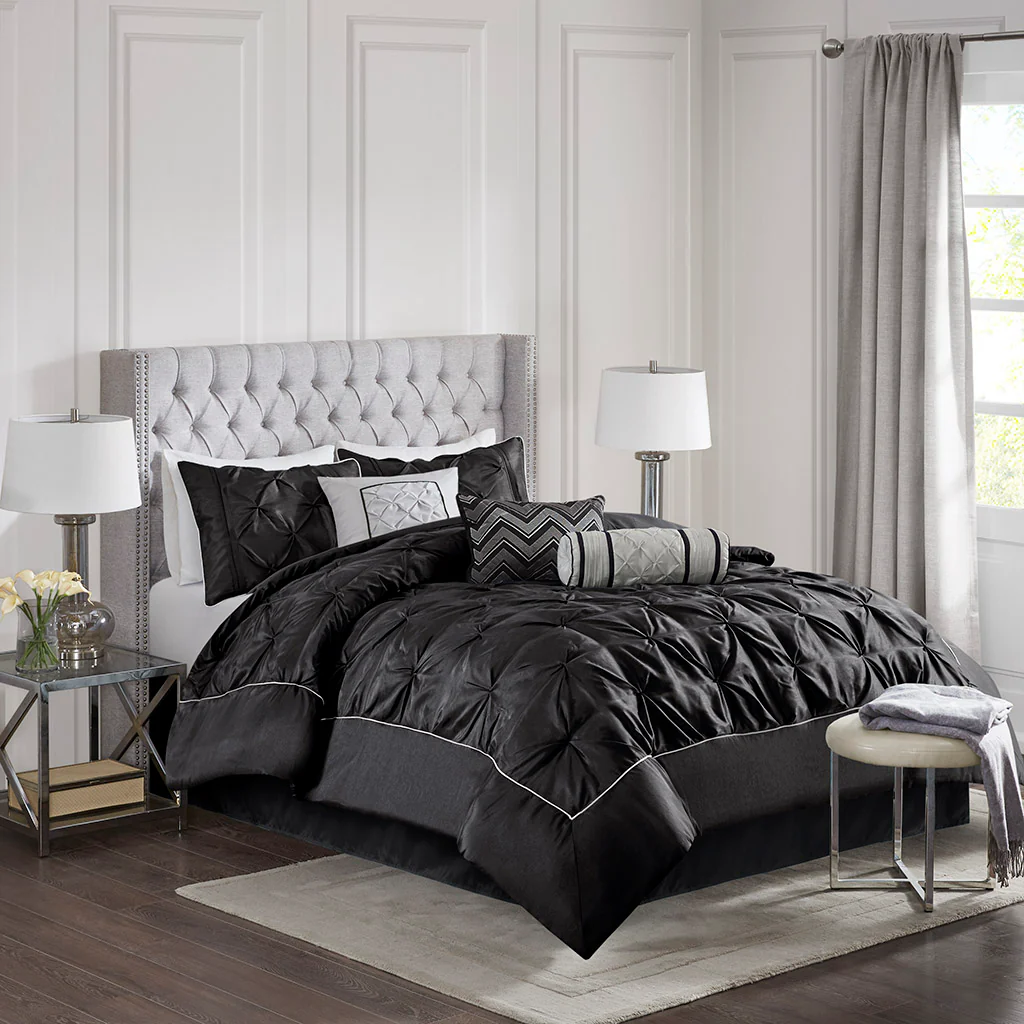 Laurel 7-Piece Tufted Comforter Set - Image 8