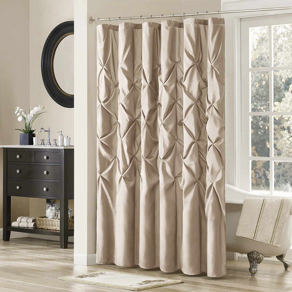 Laurel Tufted Semi-Sheer Shower Curtain - Image 3