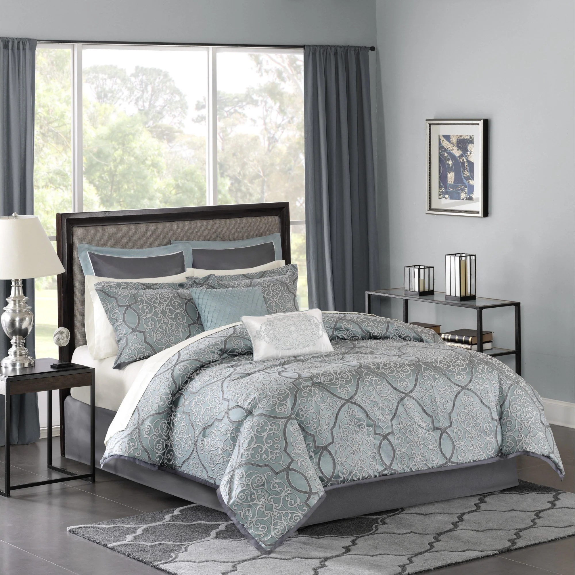 Lavine 12-Piece Comforter Set with Cotton Bed Sheets - Image 2