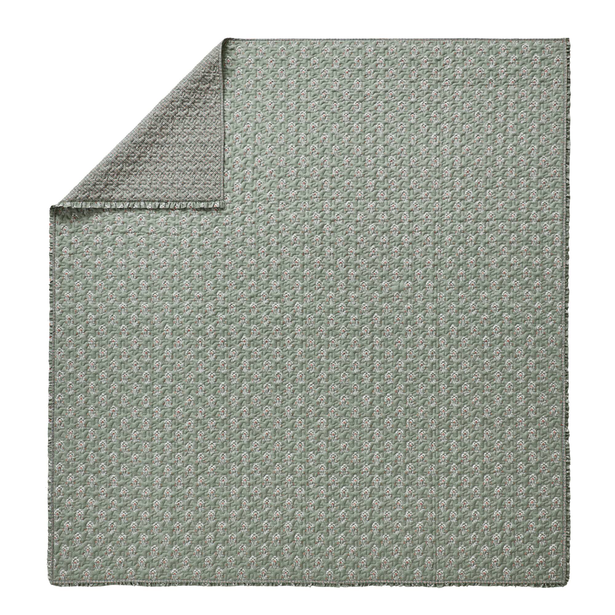 Linwood 3-Piece Ruffle Printed Quilt Set - Image 14