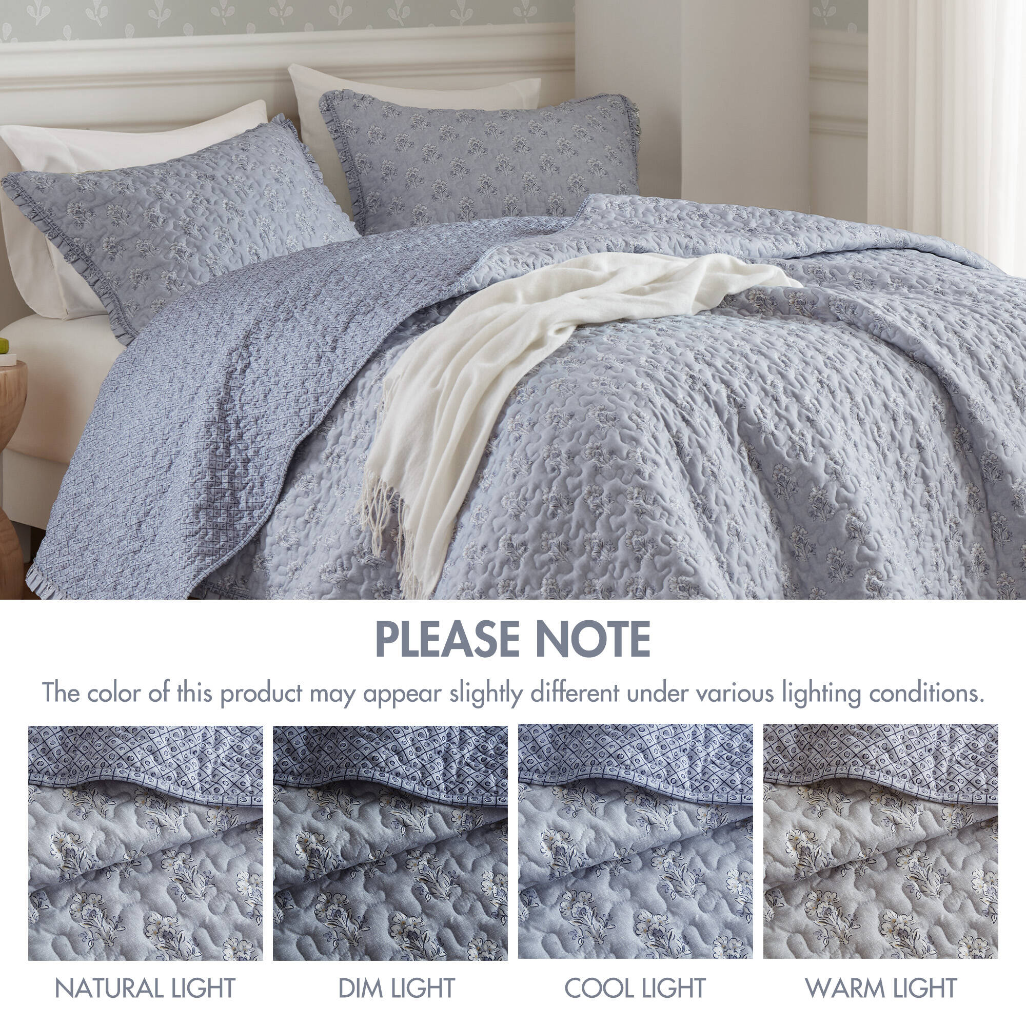 Linwood 3-Piece Ruffle Printed Quilt Set - Image 31