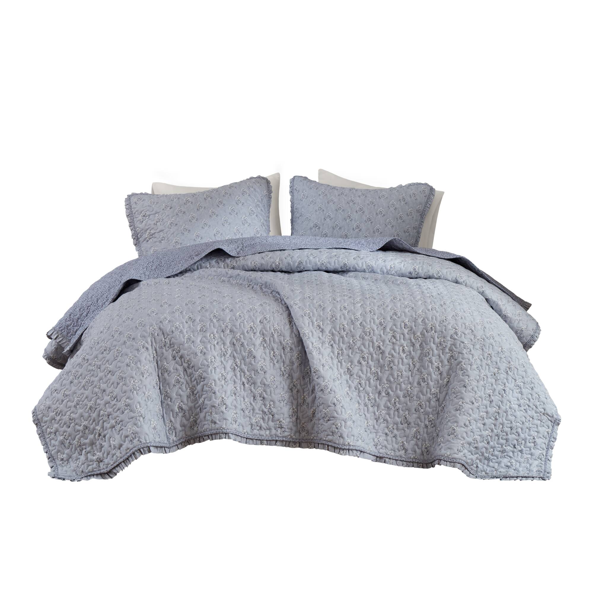 Linwood 3-Piece Ruffle Printed Quilt Set - Image 33