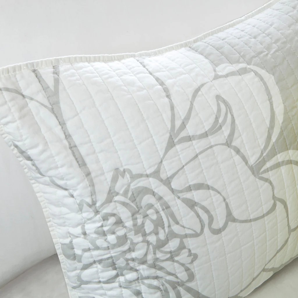 Lola 6-Piece Printed Cotton Quilt Set with Throw Pillows - Image 11