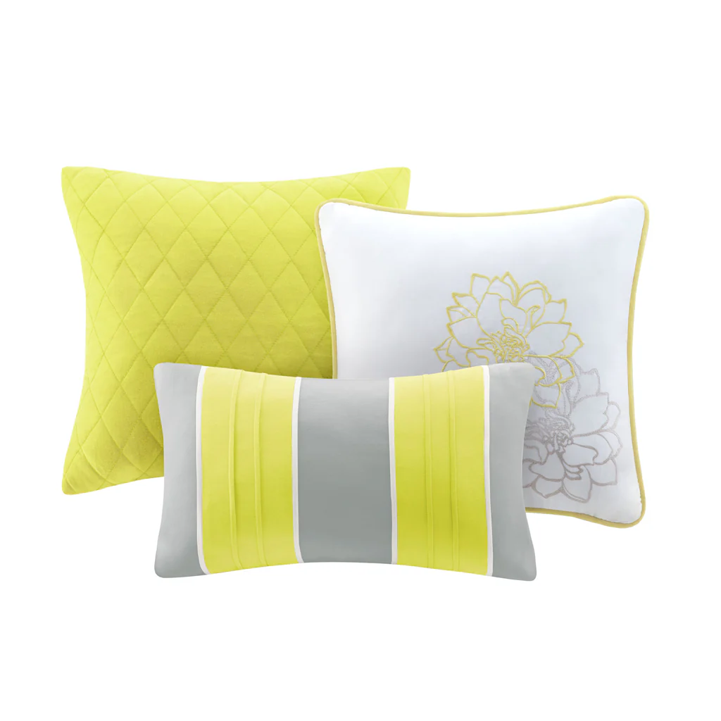 Lola 6-Piece Printed Cotton Quilt Set with Throw Pillows - Image 7