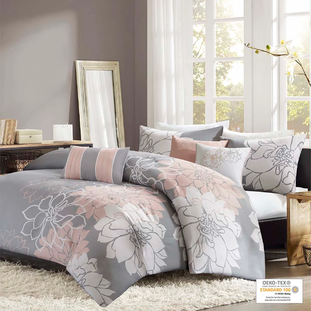 Lola 6-Piece Printed Duvet Cover Set - Image 4