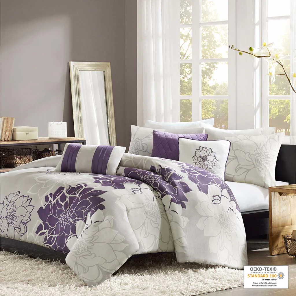 Lola 6-Piece Printed Duvet Cover Set - Image 6