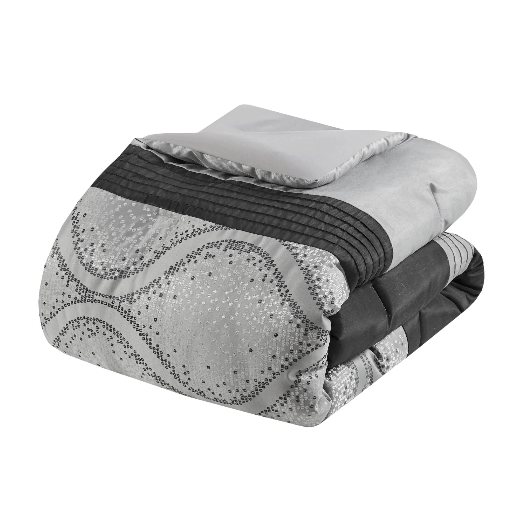 Lori 6-Piece Jacquard Comforter Set with Throw Pillows - Image 12