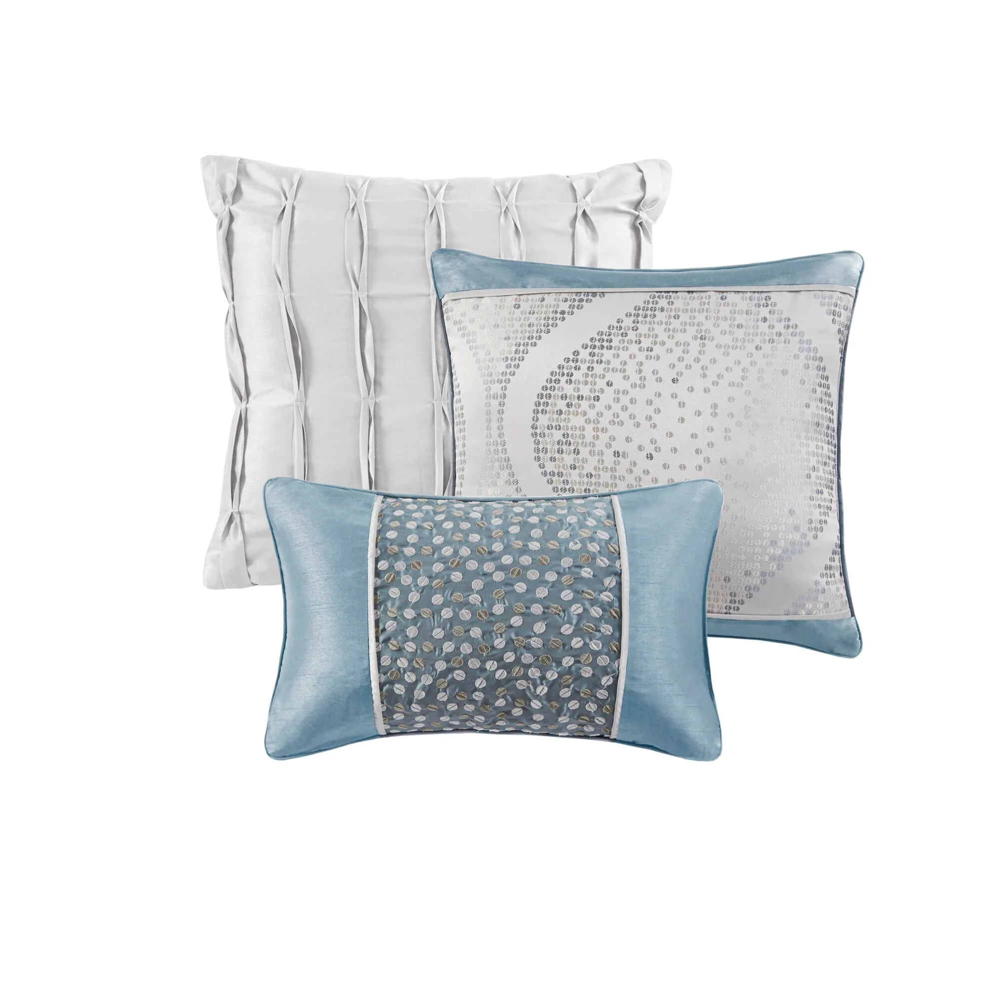 Lori 6-Piece Jacquard Comforter Set with Throw Pillows - Image 21