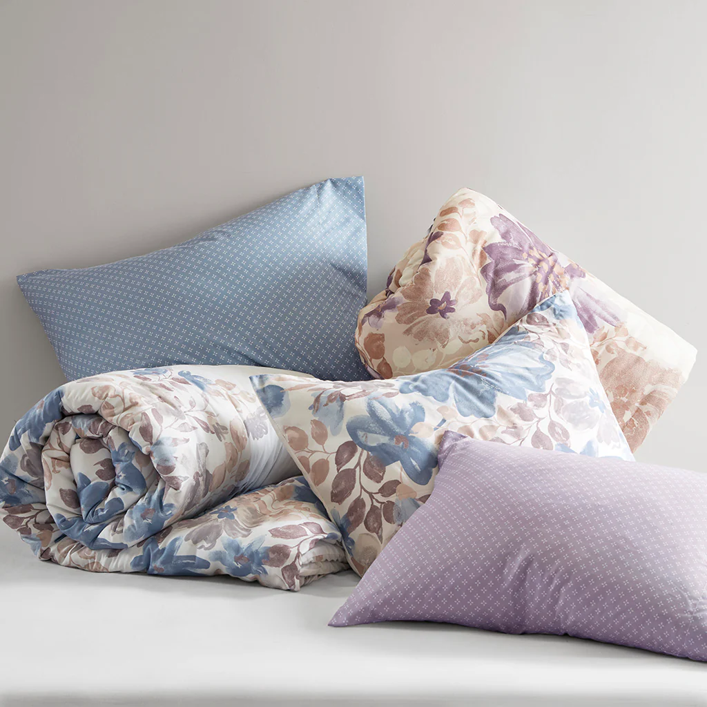 Luna Floral Comforter Set with Bed Sheets - Image 14