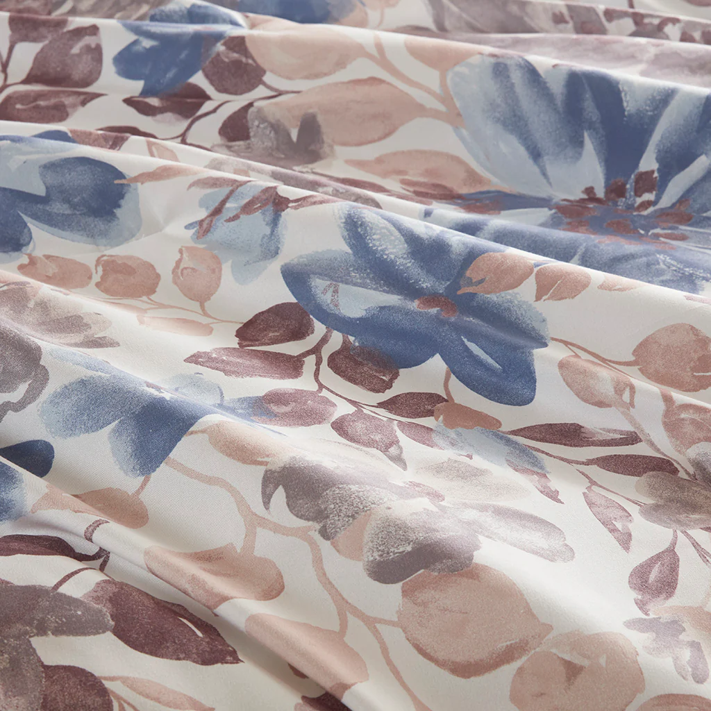 Luna Floral Comforter Set with Bed Sheets - Image 5