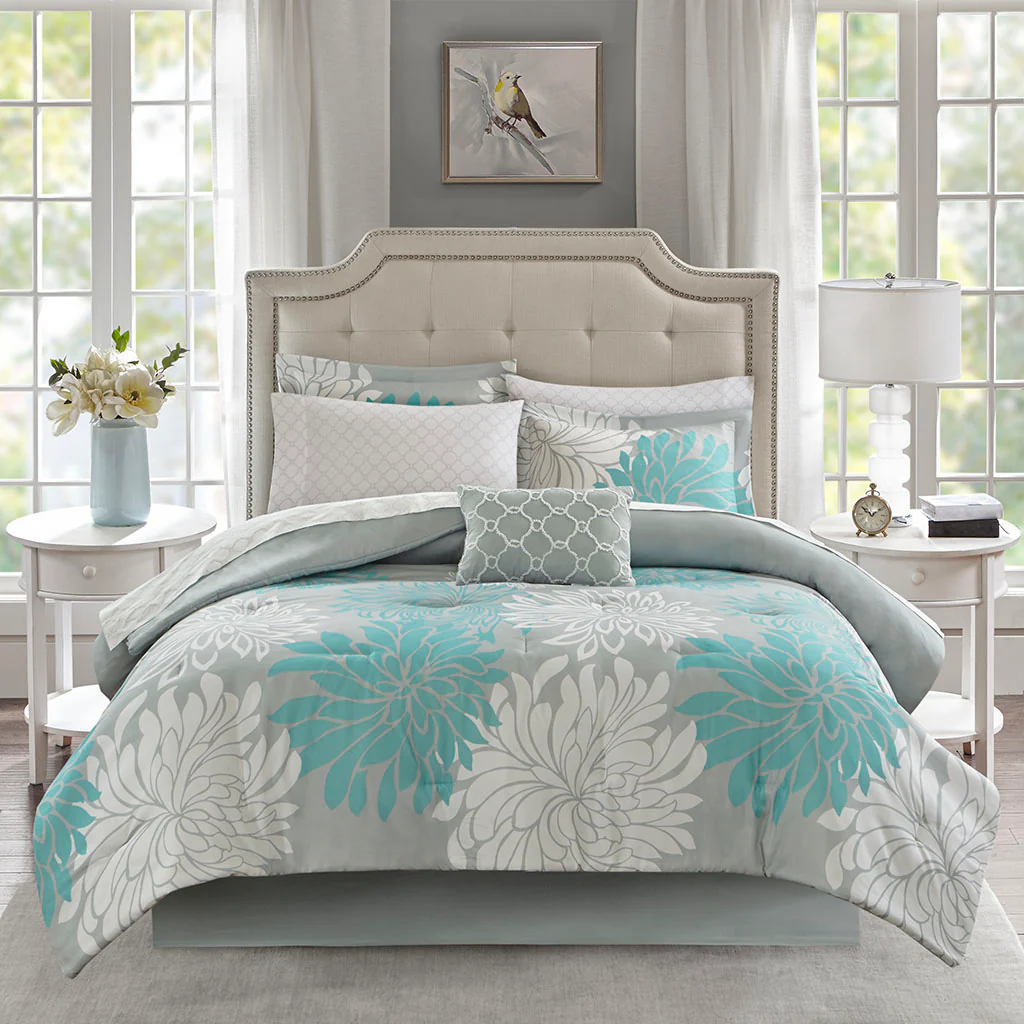 Maible 9-Piece Comforter Set with Cotton Bed Sheets - Image 6