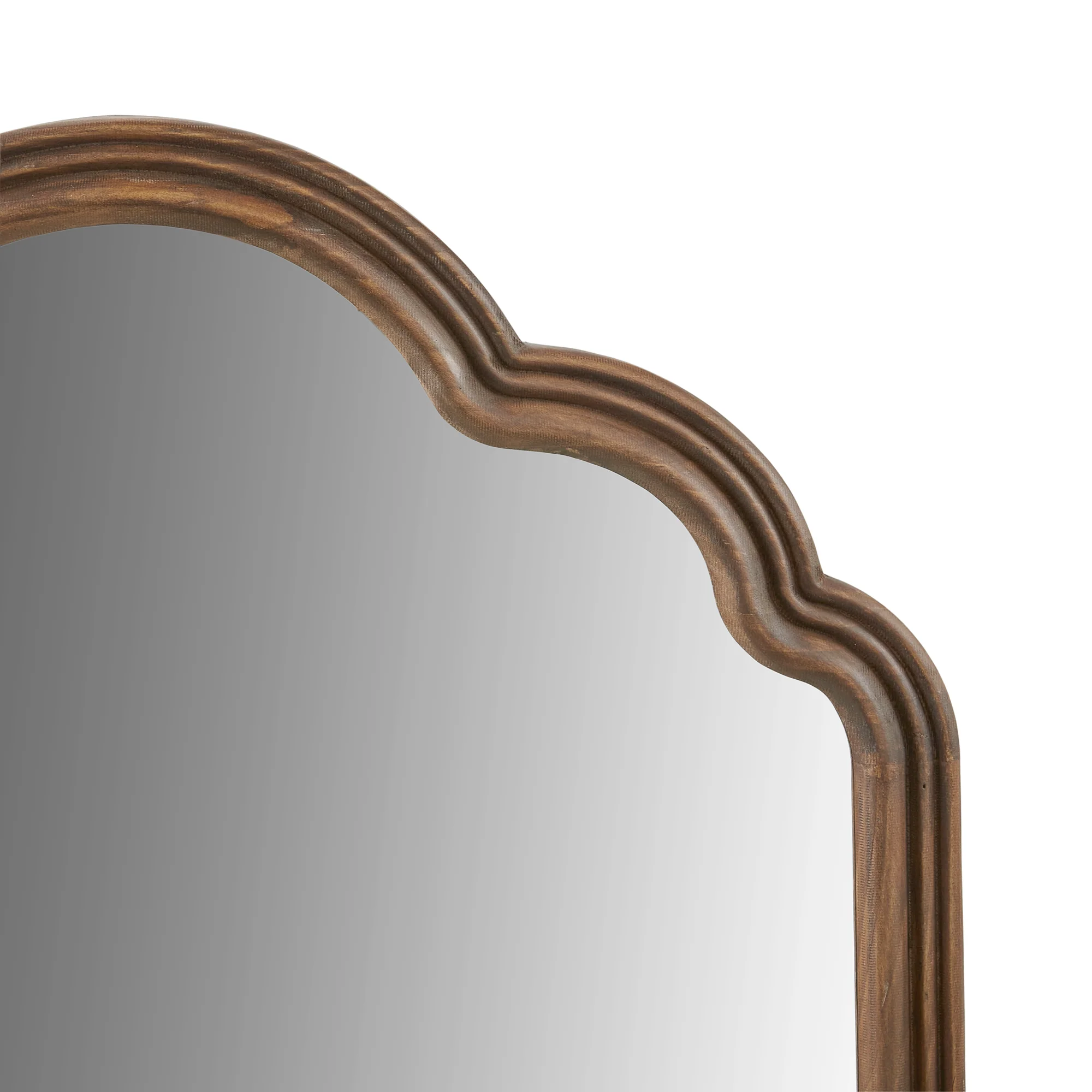 Marbella Scalloped Wood Wall Mirror - Image 4