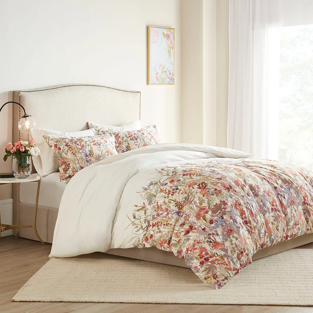 Mariana 3-Piece Cotton Printed  Duvet Cover Set - Image 4