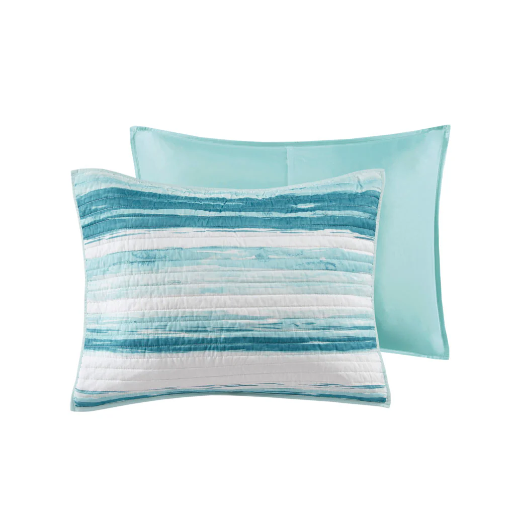 Marina 6-Piece Printed Quilt Set with Throw Pillows - Image 24