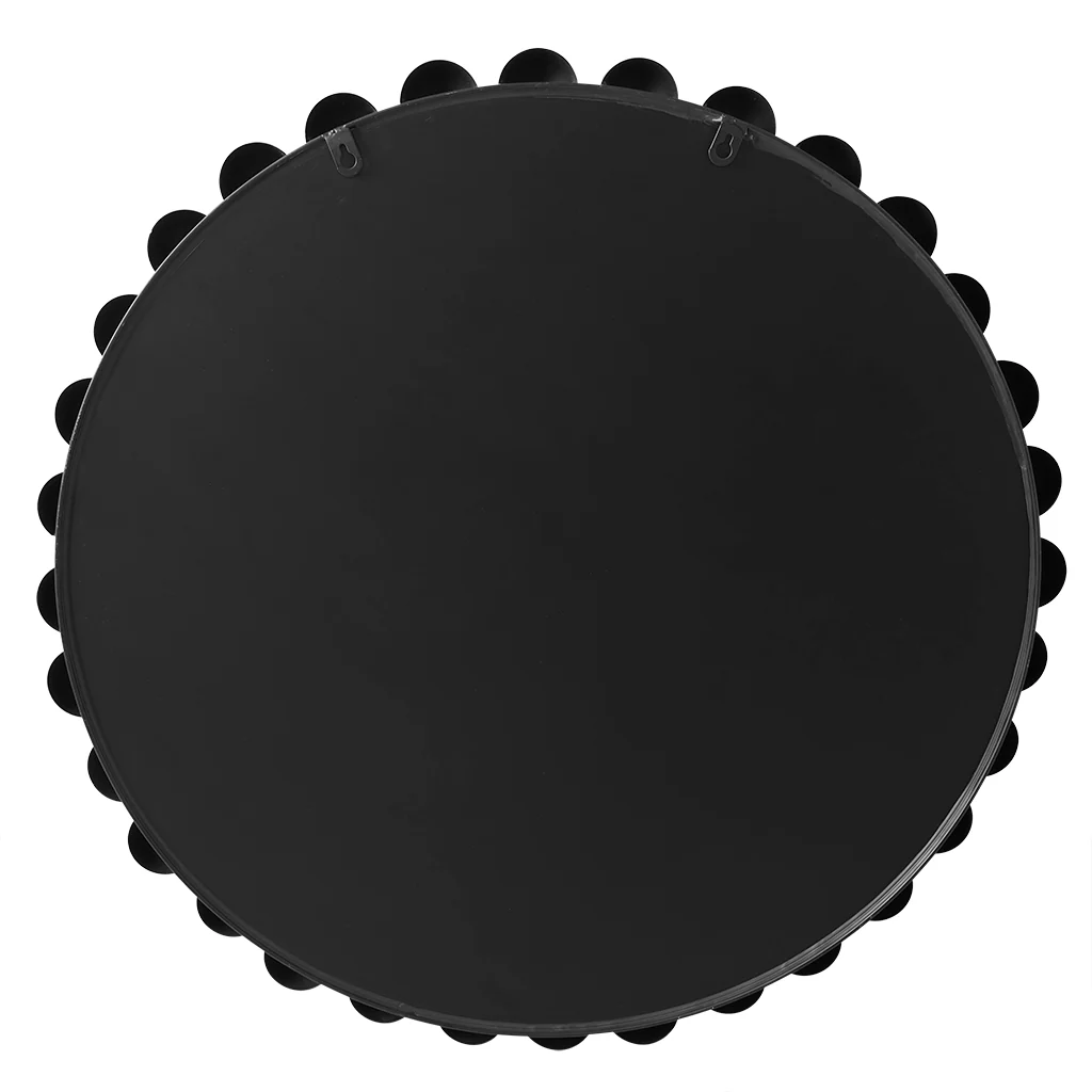Marlowe 27" Medium Decorative Round Wall Mirror with Beaded Metal Frame - Image 31