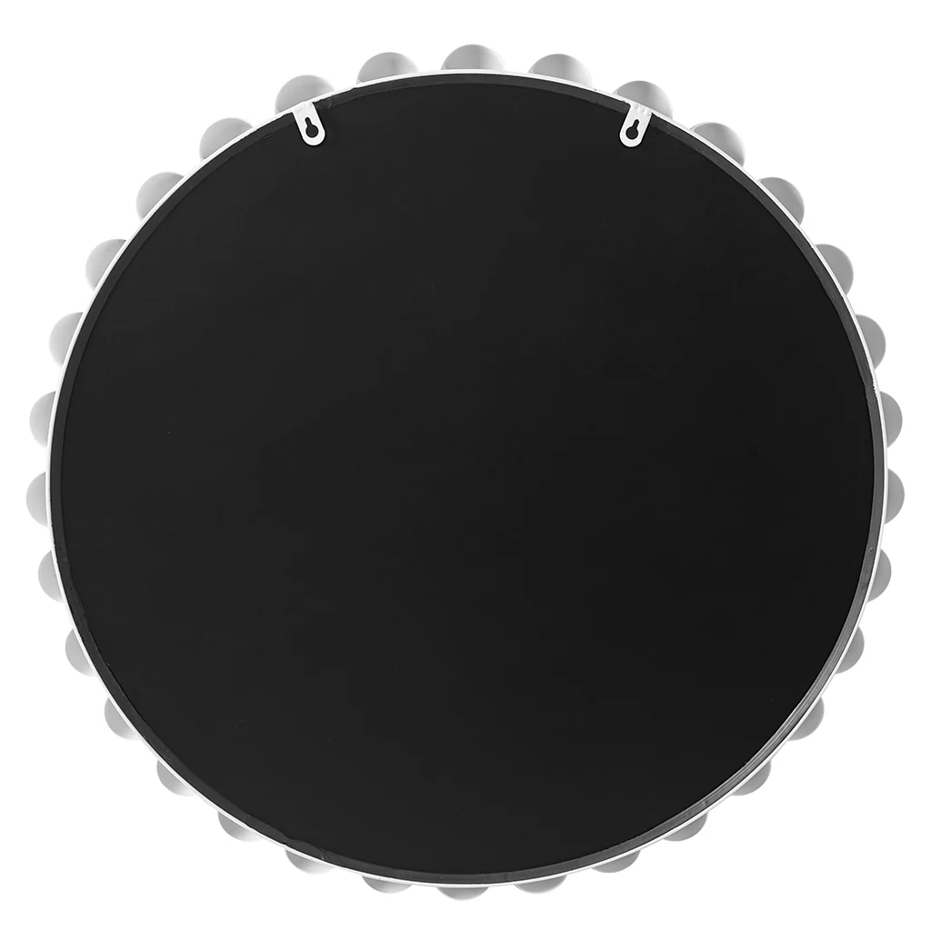 Marlowe 27" Medium Decorative Round Wall Mirror with Beaded Metal Frame - Image 32