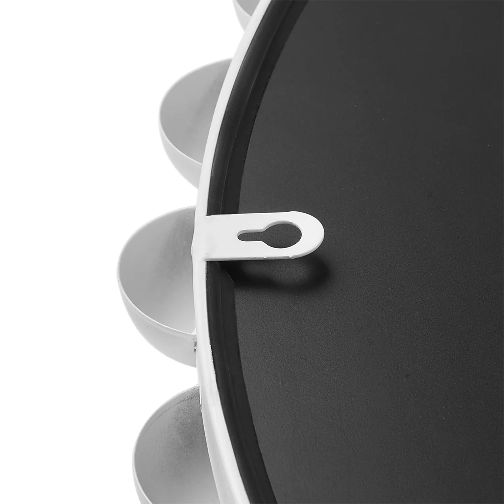 Marlowe 27" Medium Decorative Round Wall Mirror with Beaded Metal Frame - Image 36