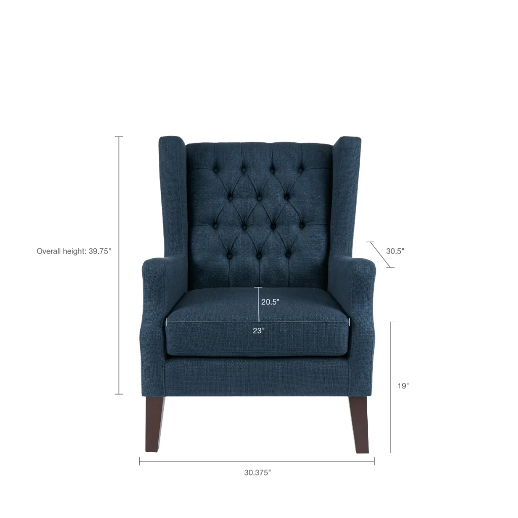 Maxwell Button Tufted Wing Chair - Image 17