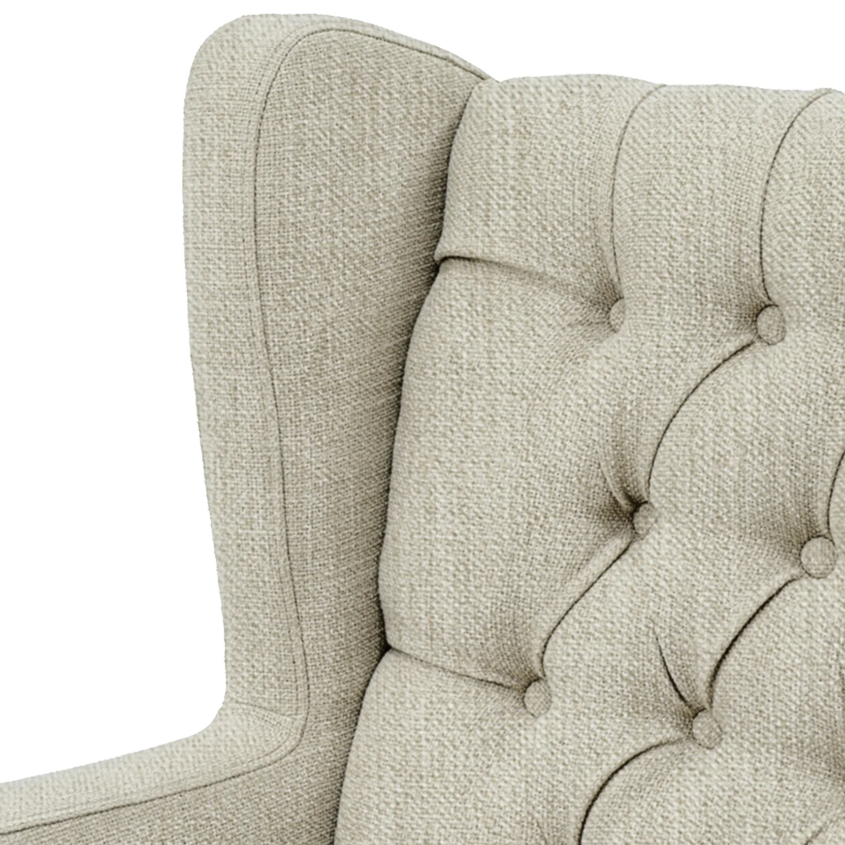 Maxwell Button Tufted Wing Chair - Image 7
