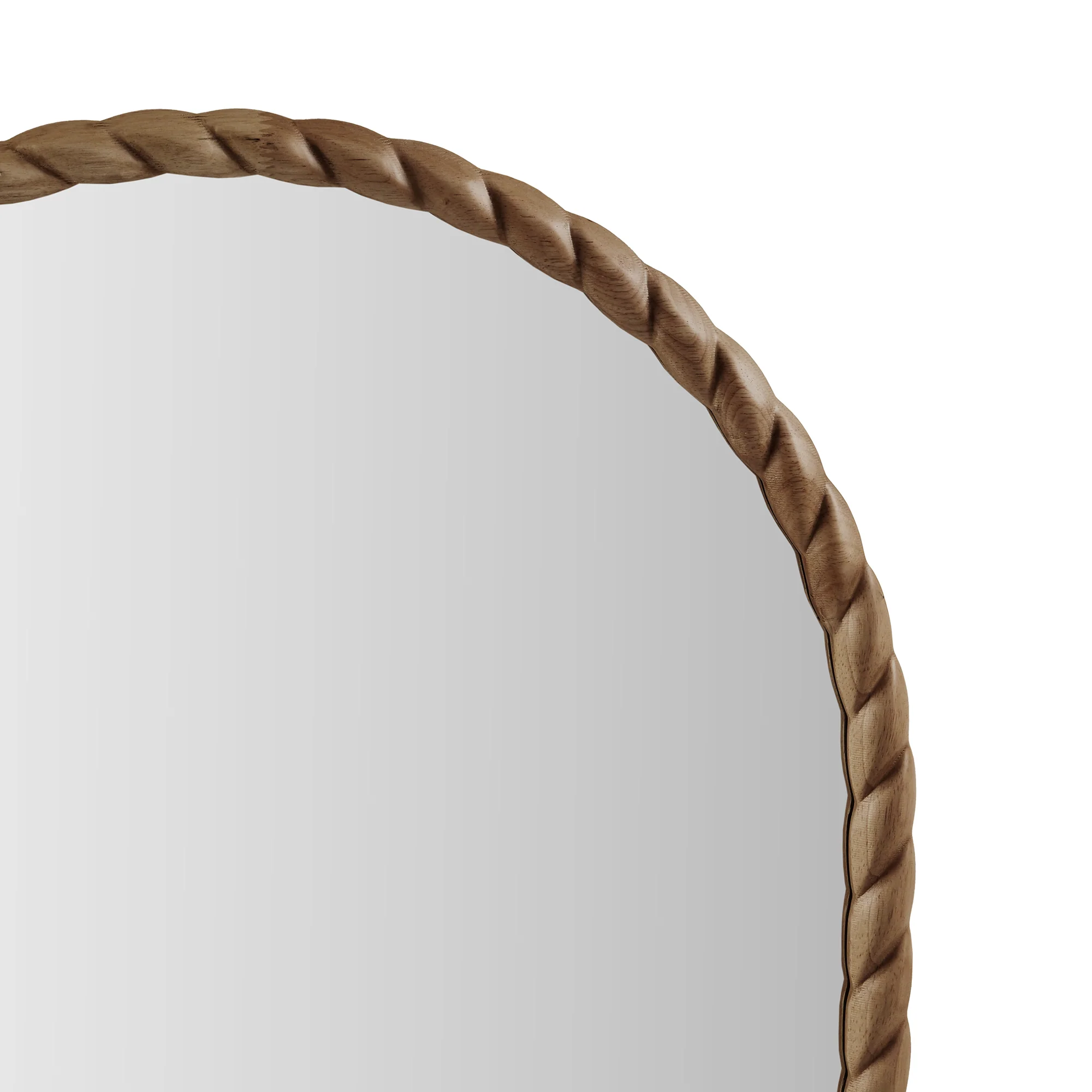 Montra Arched Braided Wood Wall Mirror - Image 15