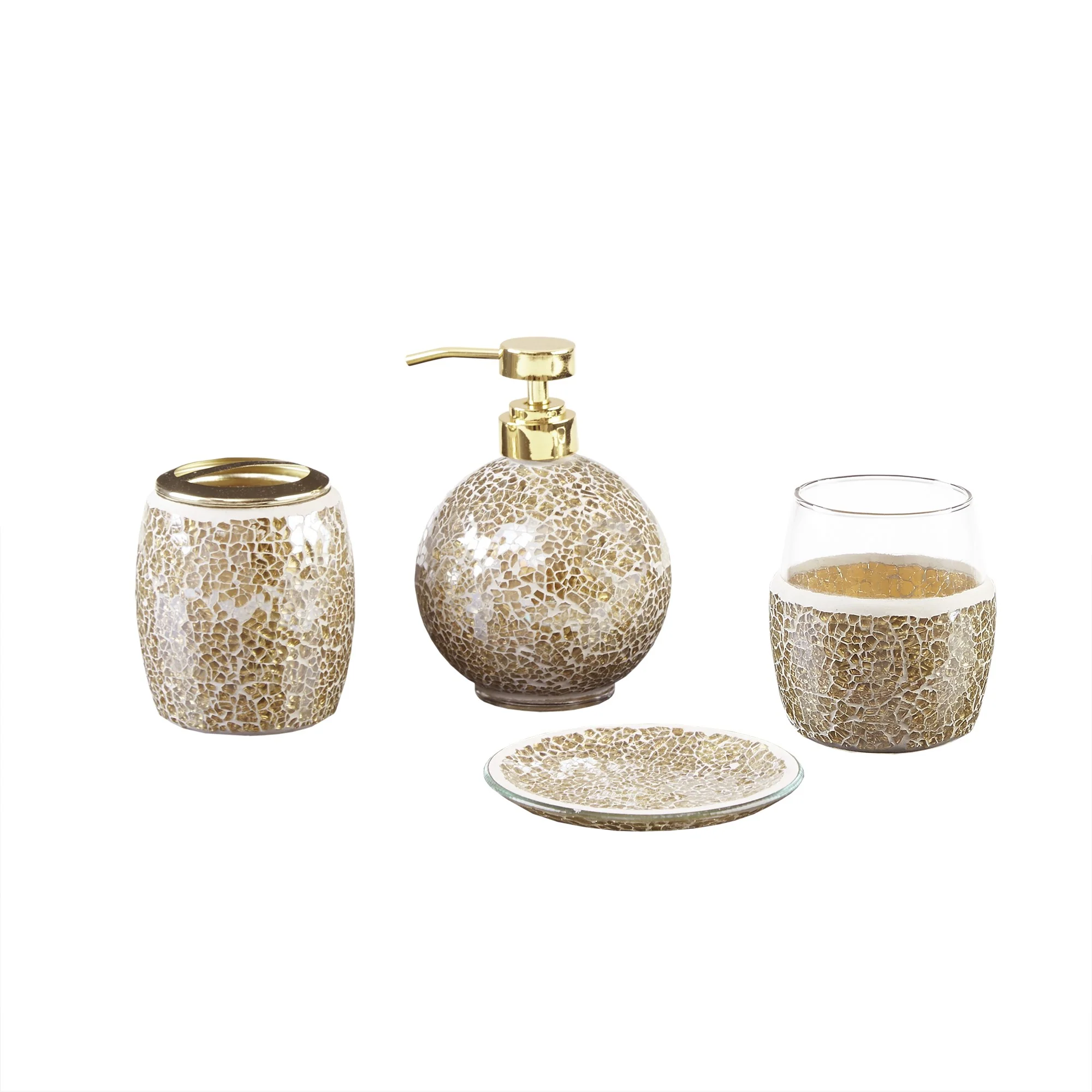 Mosaic 4-Piece Bath Accessory Set - Image 3