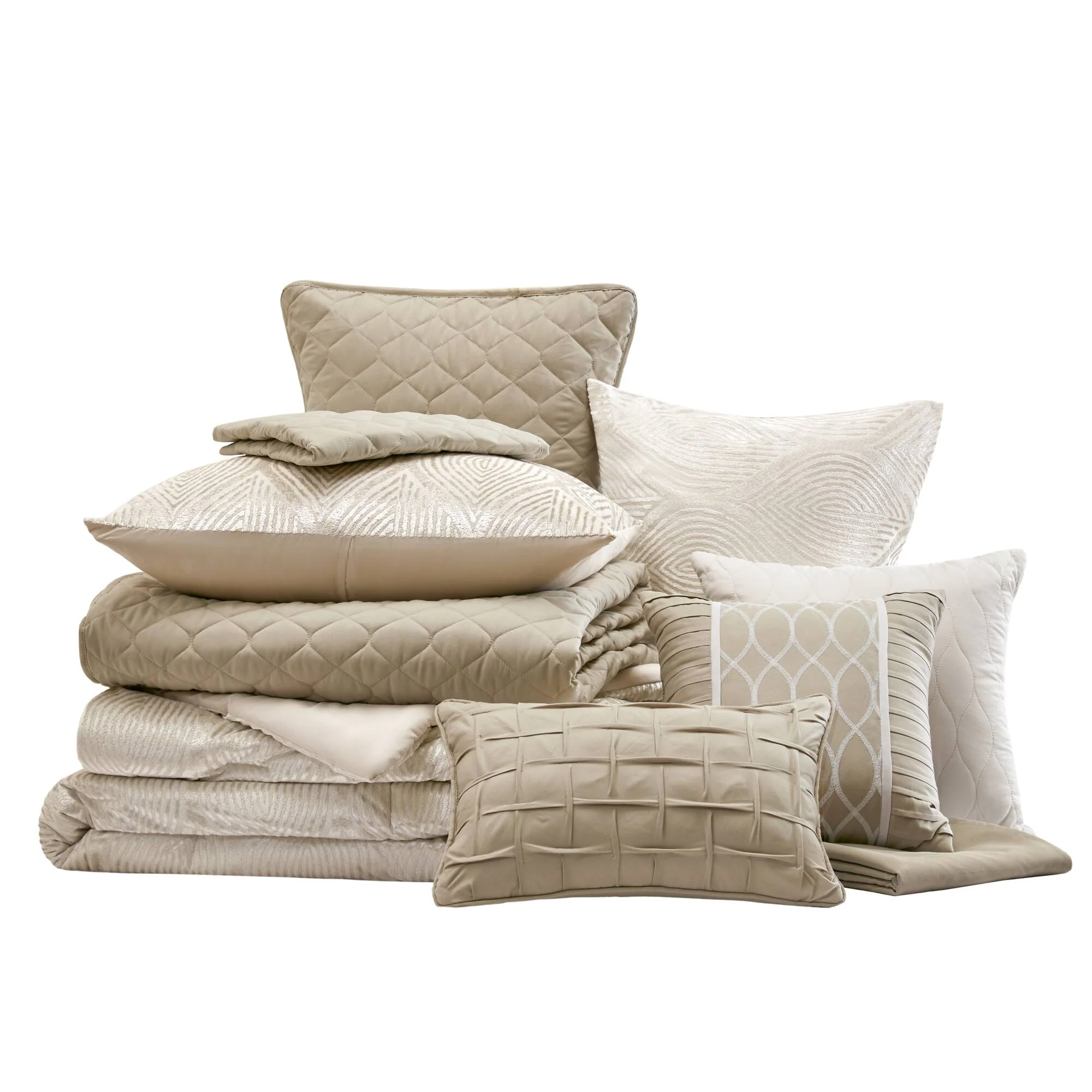 Nocturne 10-Piece Jacquard Comforter Set - Image 15