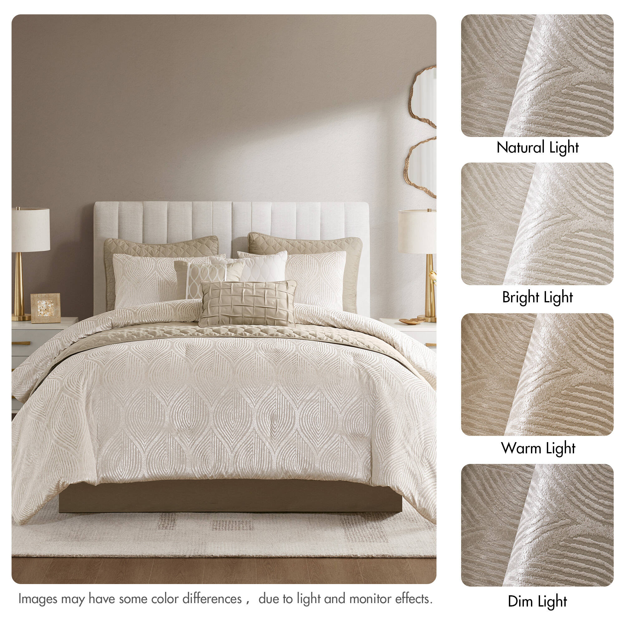 Nocturne 10-Piece Jacquard Comforter Set - Image 17