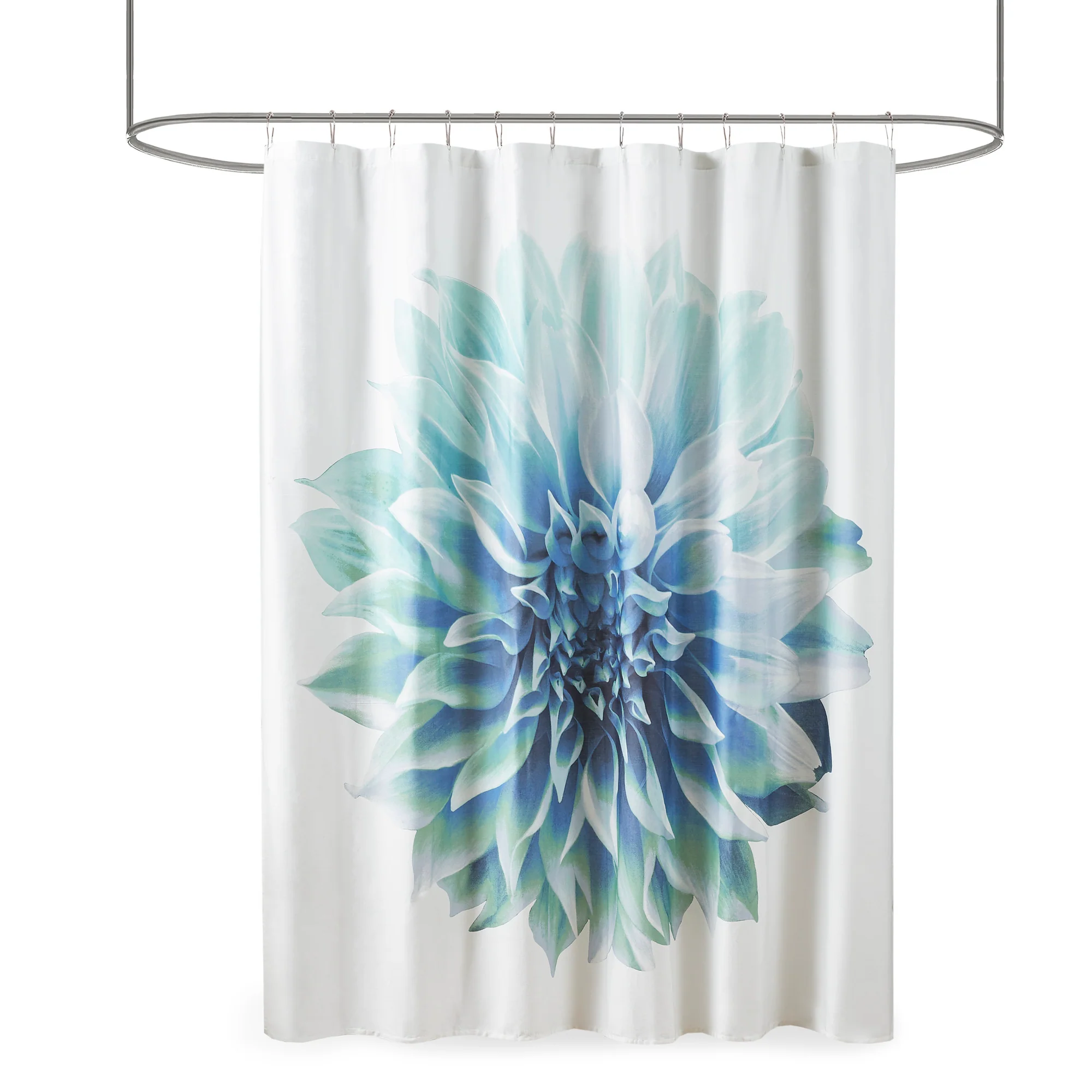 Norah Printed Floral Cotton Shower Curtain - Image 10