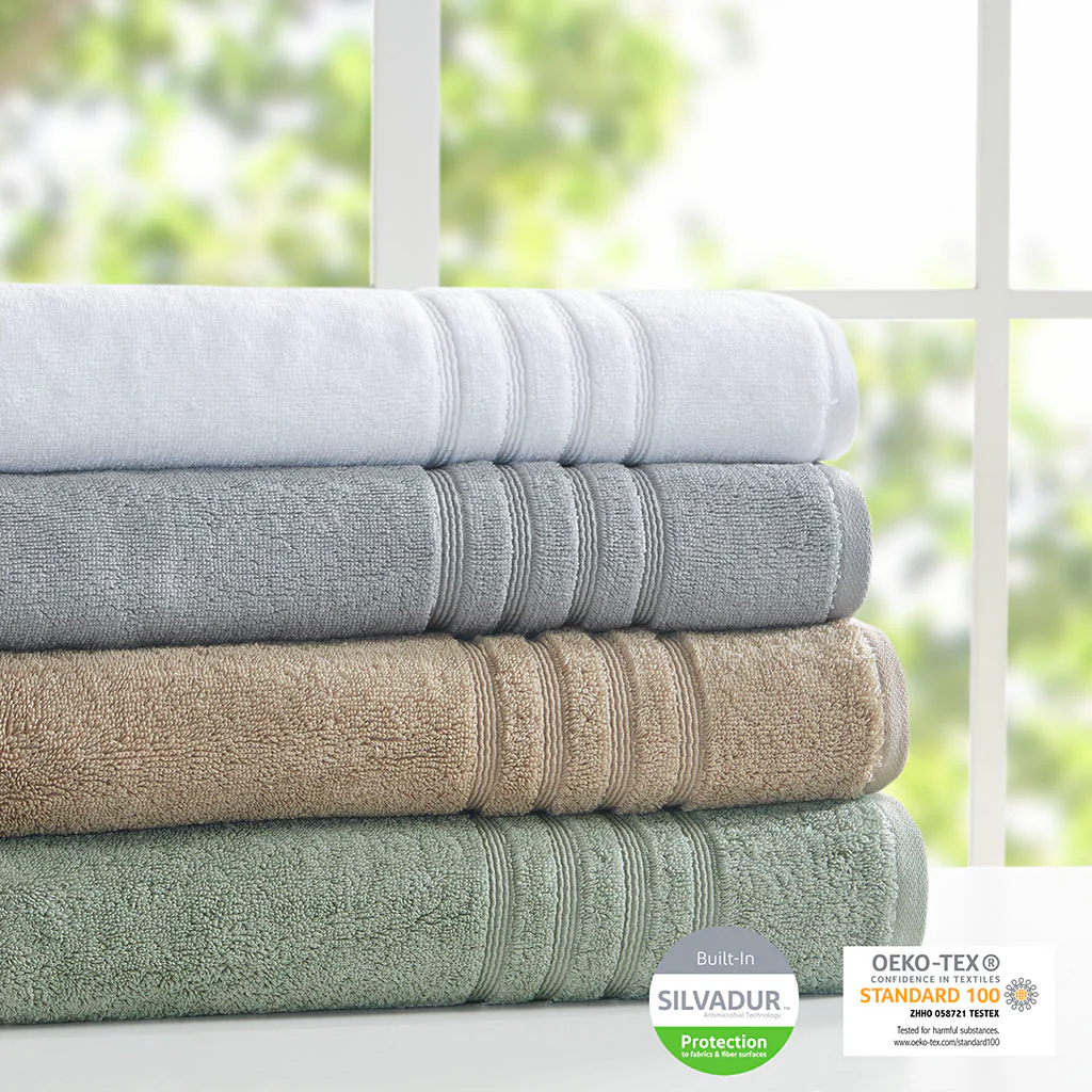 Nurture Sustainable Antimicrobial Bath Towel 6-Piece Set - Image 3