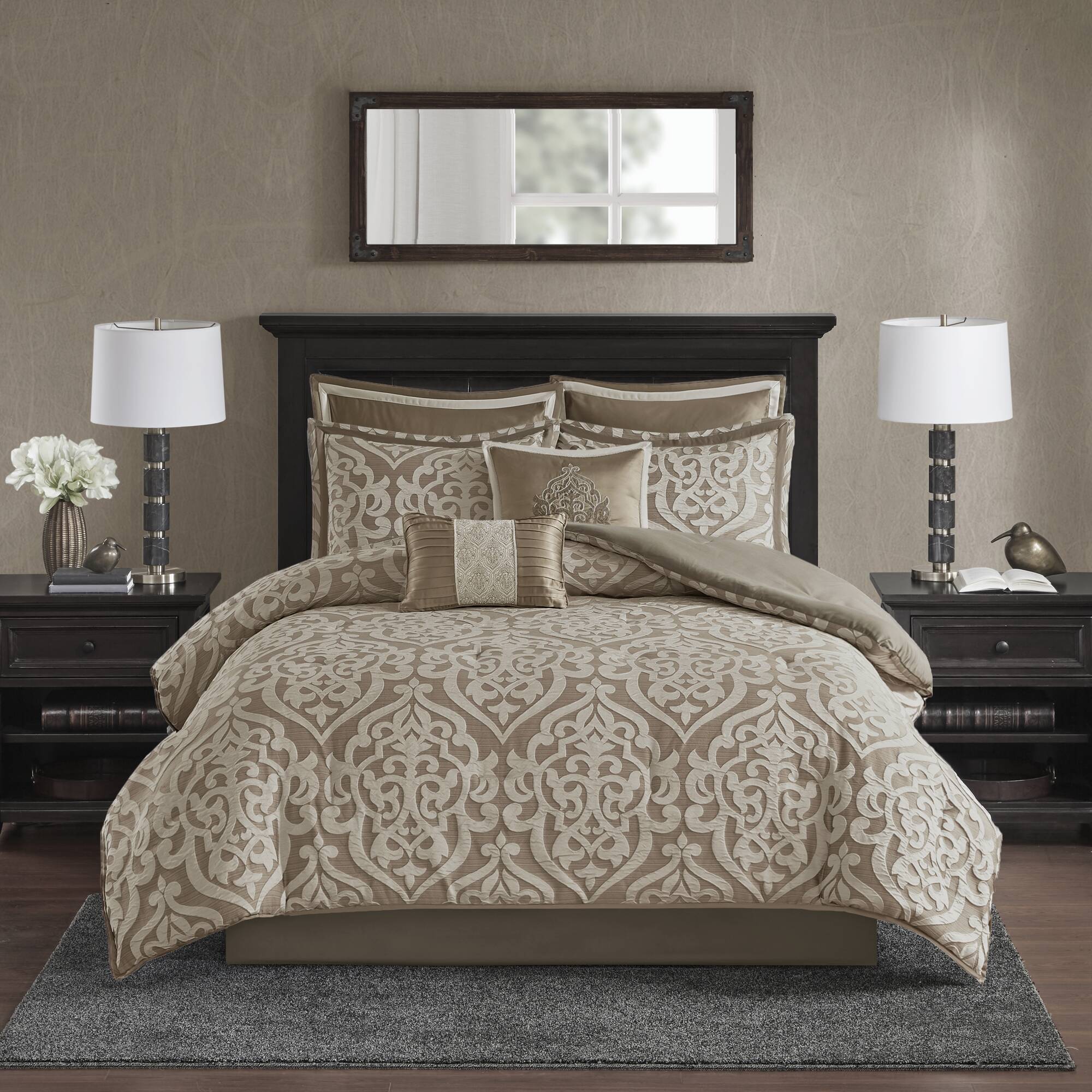 Odette 8-Piece Jacquard Comforter Set - Image 15