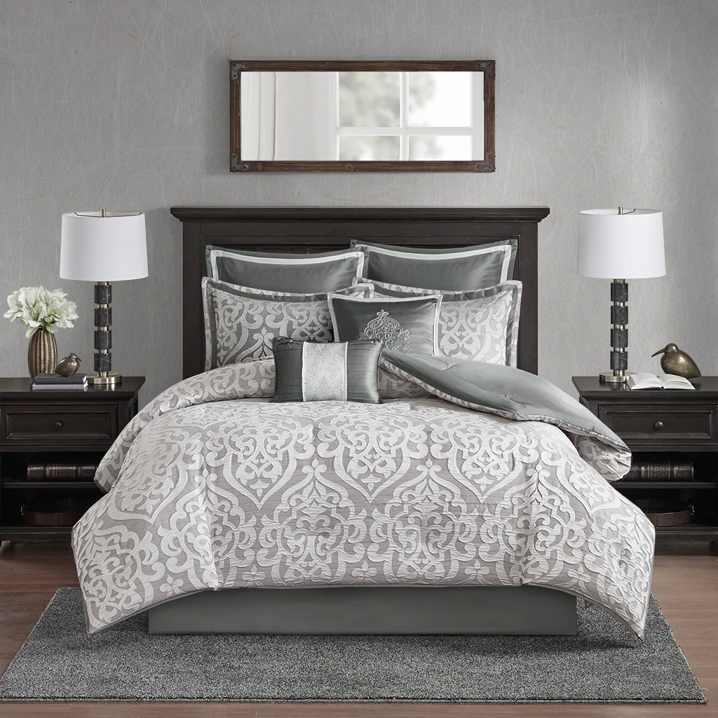 Odette 8-Piece Jacquard Comforter Set - Image 3
