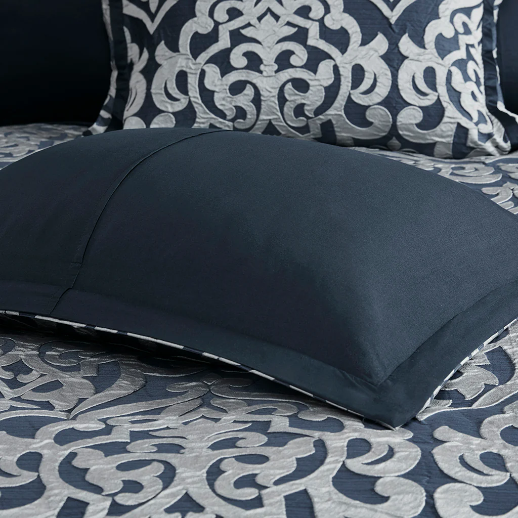 Odette 8-Piece Jacquard Comforter Set - Image 32